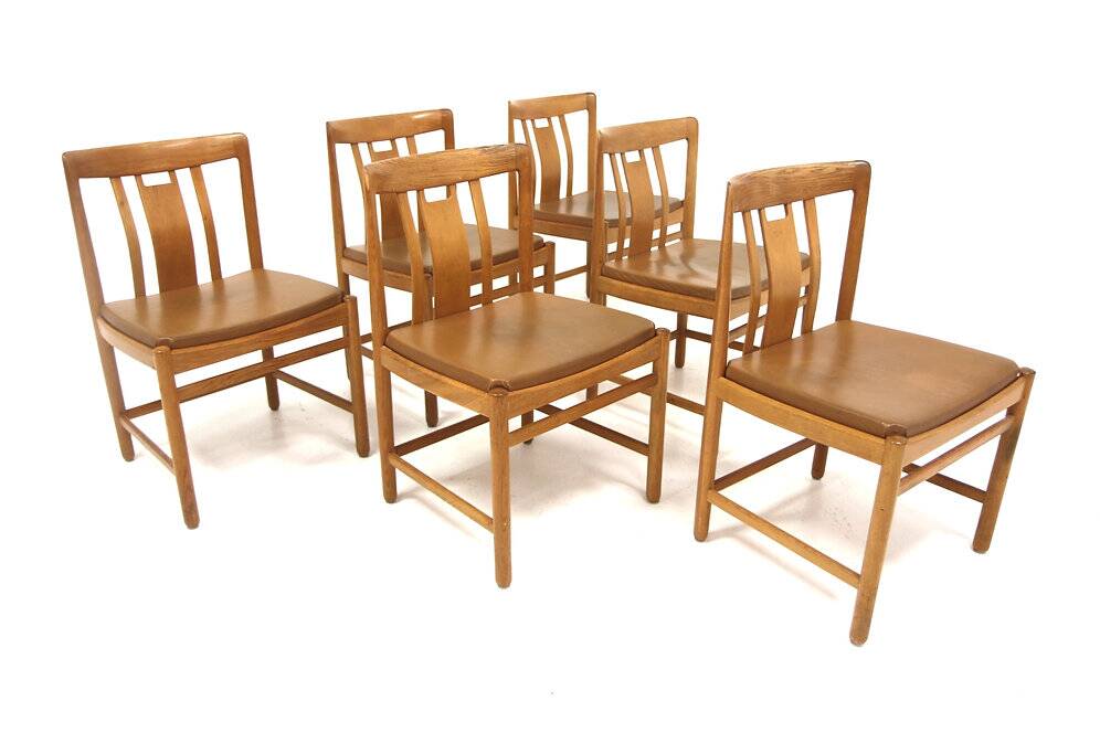 Set of 6 dining chairs, Gunnar Myrstrand for Källemo Möbelfabrik, Sweden, 1960