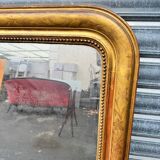 Large gold mirror Louis Philippe 19th century 121/105