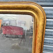 Grand miroir doré Louis Philippe 19eme 121/105