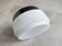 Round vintage ribbed glass ceiling lamp