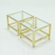 Set of 2 regency style side tables 1970s