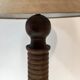 Vintage lamp feet in solid oak turned
