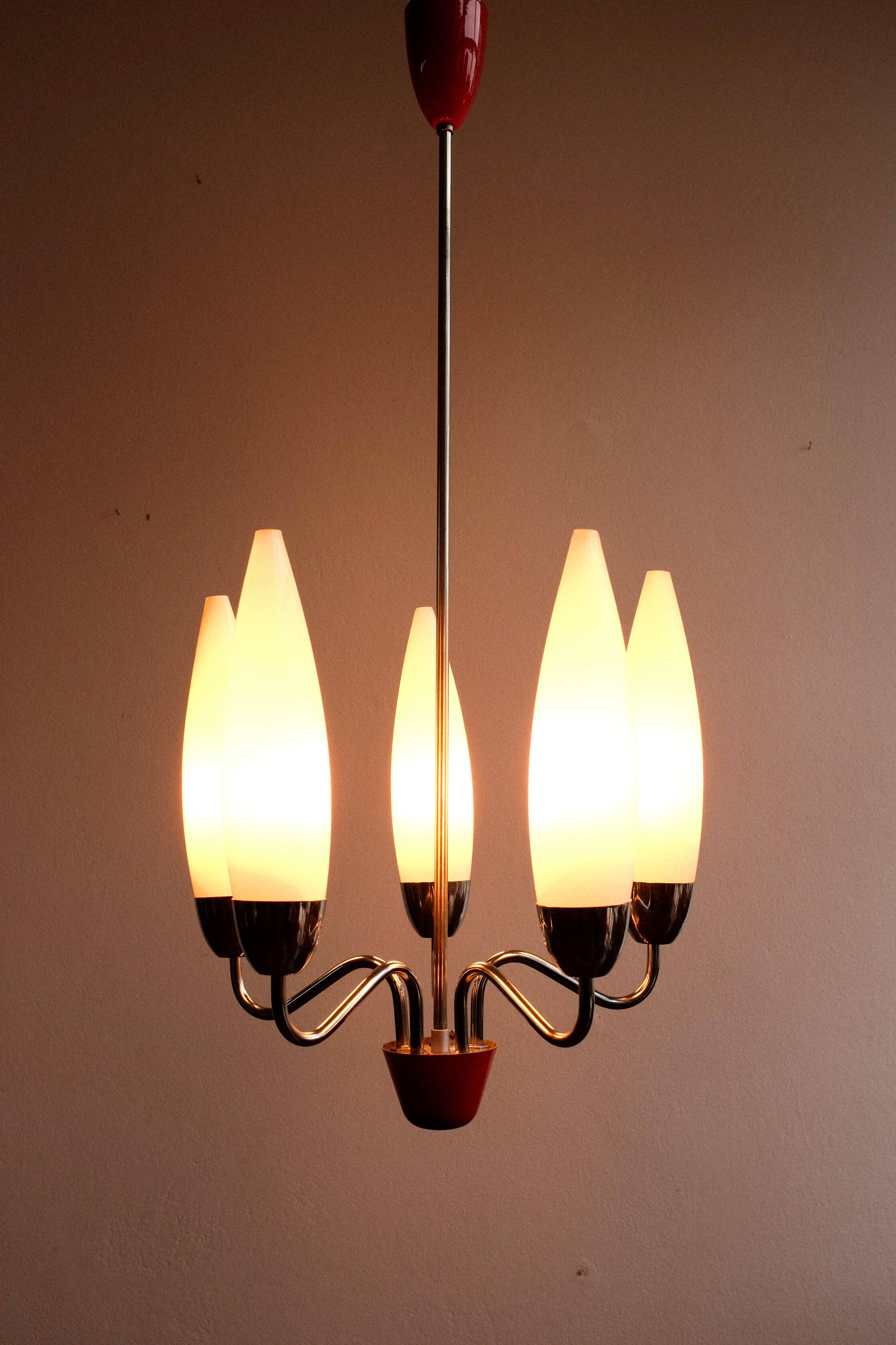 Lustre vintage conçu par Josef Hůrka pour Napako