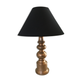 Wooden lamp dore annee 70/80
