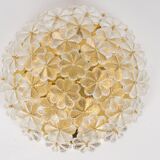 plafonnier fleur en verre Murano par Ernst Palme, Allemagne, années 1970