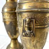 Pair of antique baluster vases