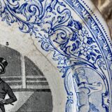 Digoin & Sarreguemines talking plate, “Devinettes” series n°3, late 19th century