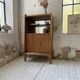 Meuble de rangement secrétaire chêne années 60