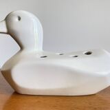 80s ceramic duck flower vase