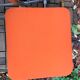 Framar orange felt folding chairs 1970
