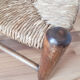 Vintage children's chair in wood and straw, made in France