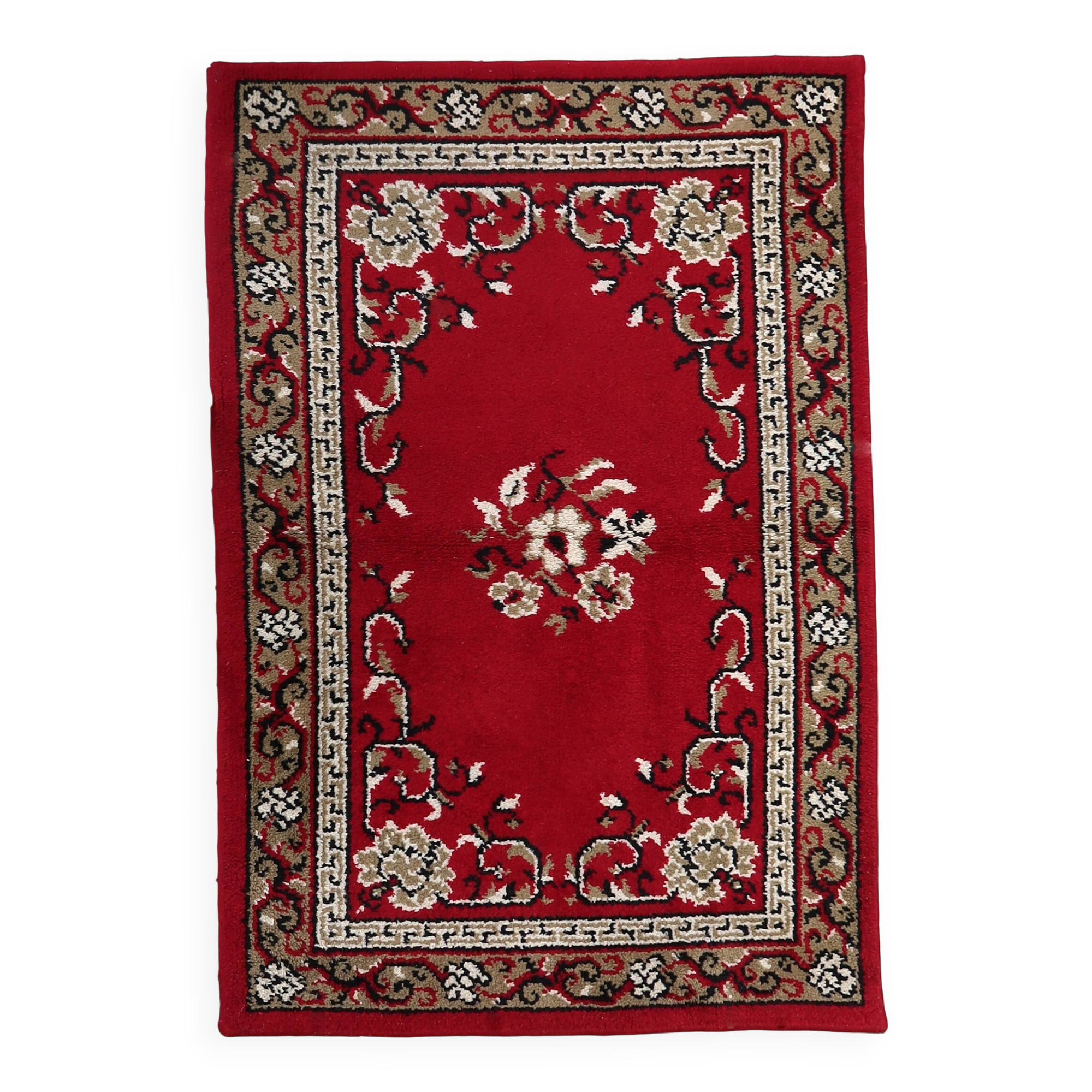 Tapis Savonnerie français vintage en laine – 129 x 199 cm - 1C1038