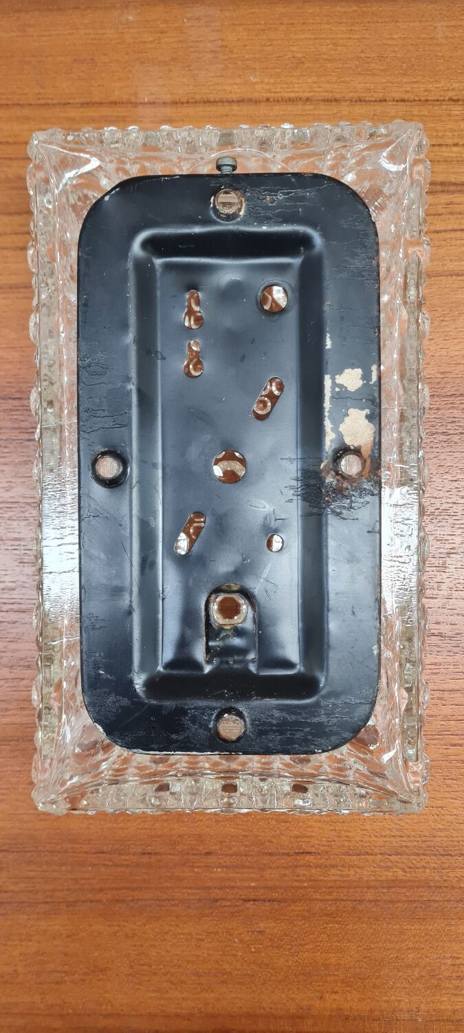 Chiseled glass ceiling light