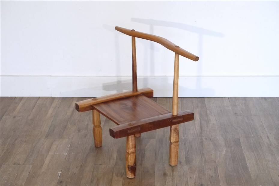 Vintage brutalist chair "Baoulé" 1950