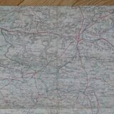 Old map of Paris, Beauvais, Soissons, Montmirail