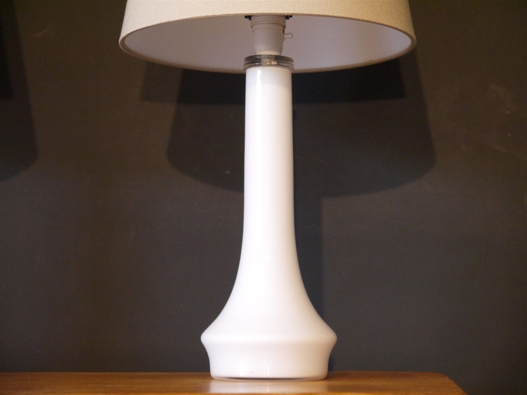Pair of danish glass lamps 1960