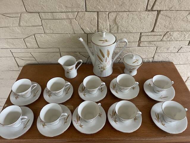 Old scherzer porcelain coffee service