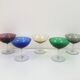 Suite of 5 Italian champagne glasses 1960