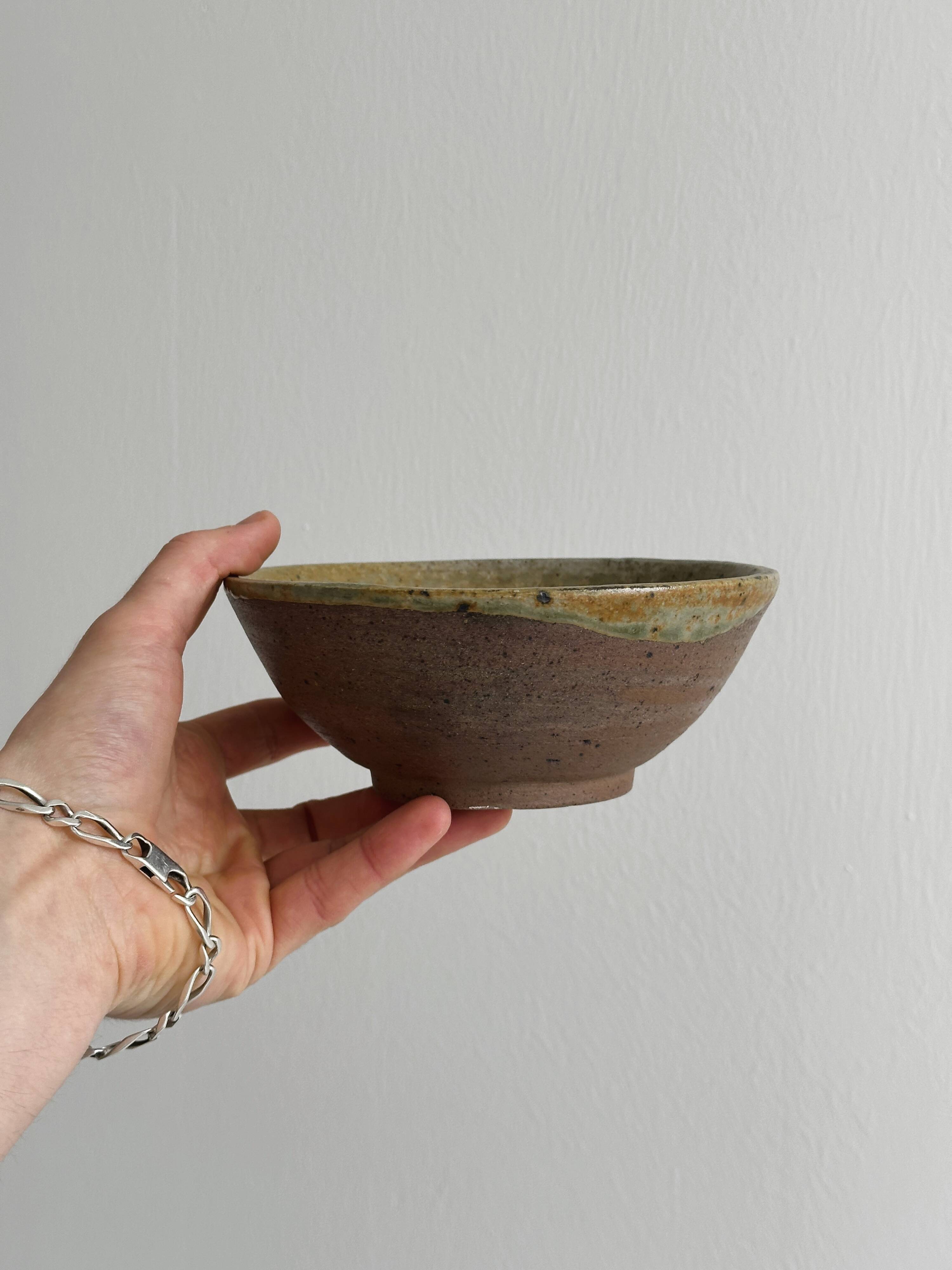 Handmade ceramic craft bowl