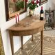 Table ronde pliante en noyer
