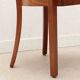Stoelcker chair in black faux leather and oak