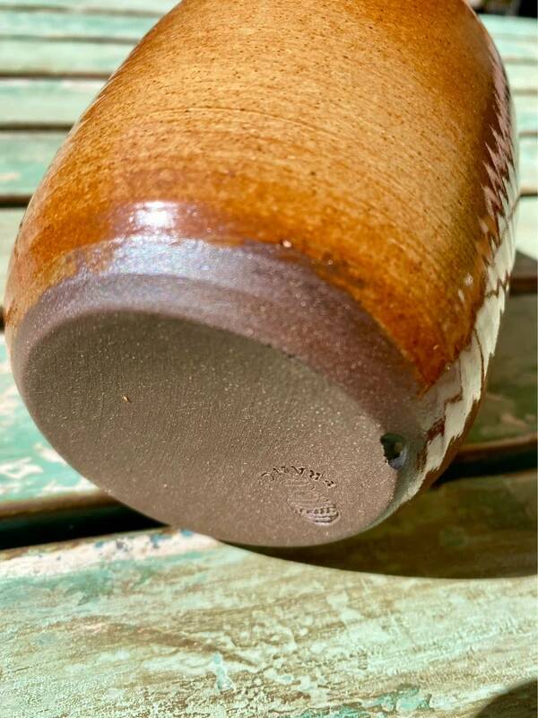 Vintage stoneware jug without handle