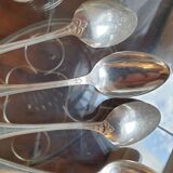 Service of 12 small silver spoons