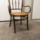 Fauteuil scandinave Fischel cannage 1900