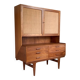 Scandinavian teak and rattan sideboard
