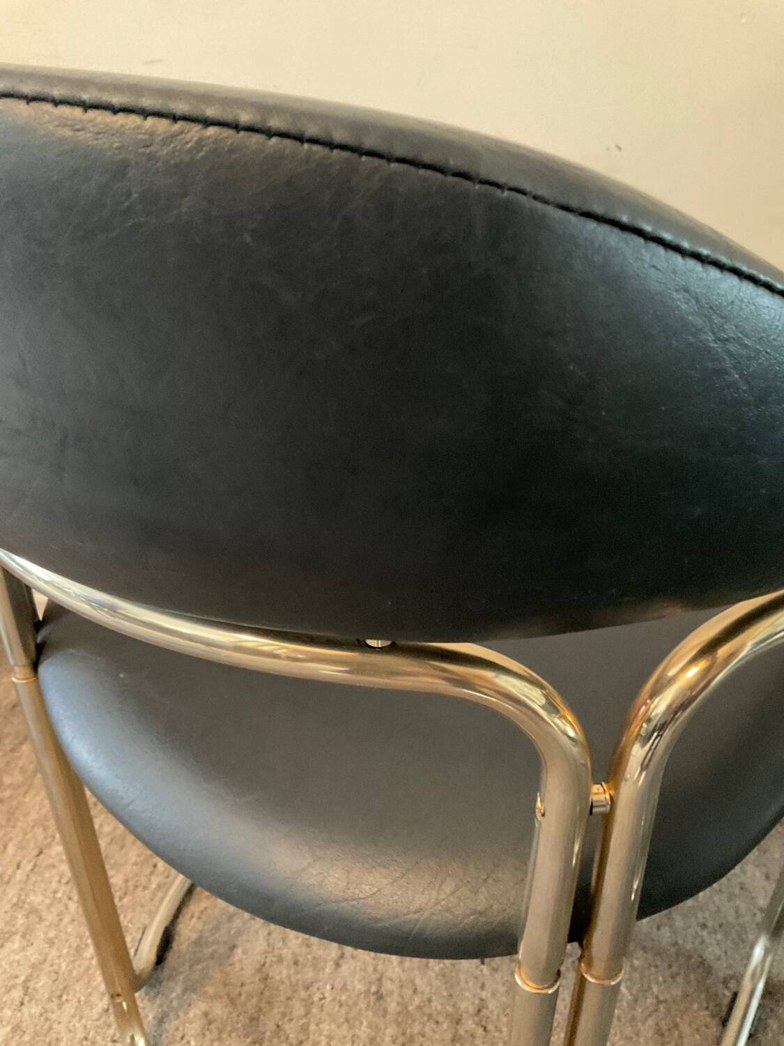 Series of 4 Italian armchairs by Otto Gerdau 70s