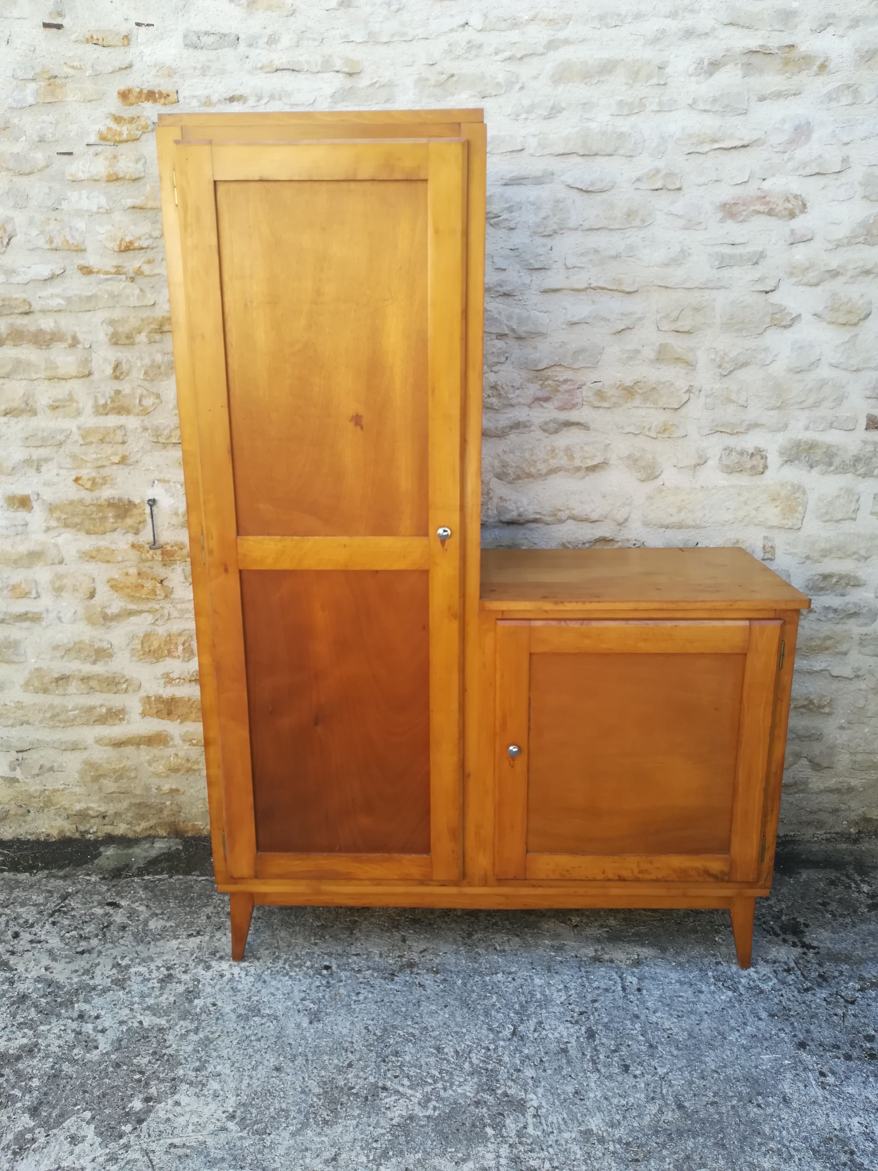 Vintage asymmetrical cabinet