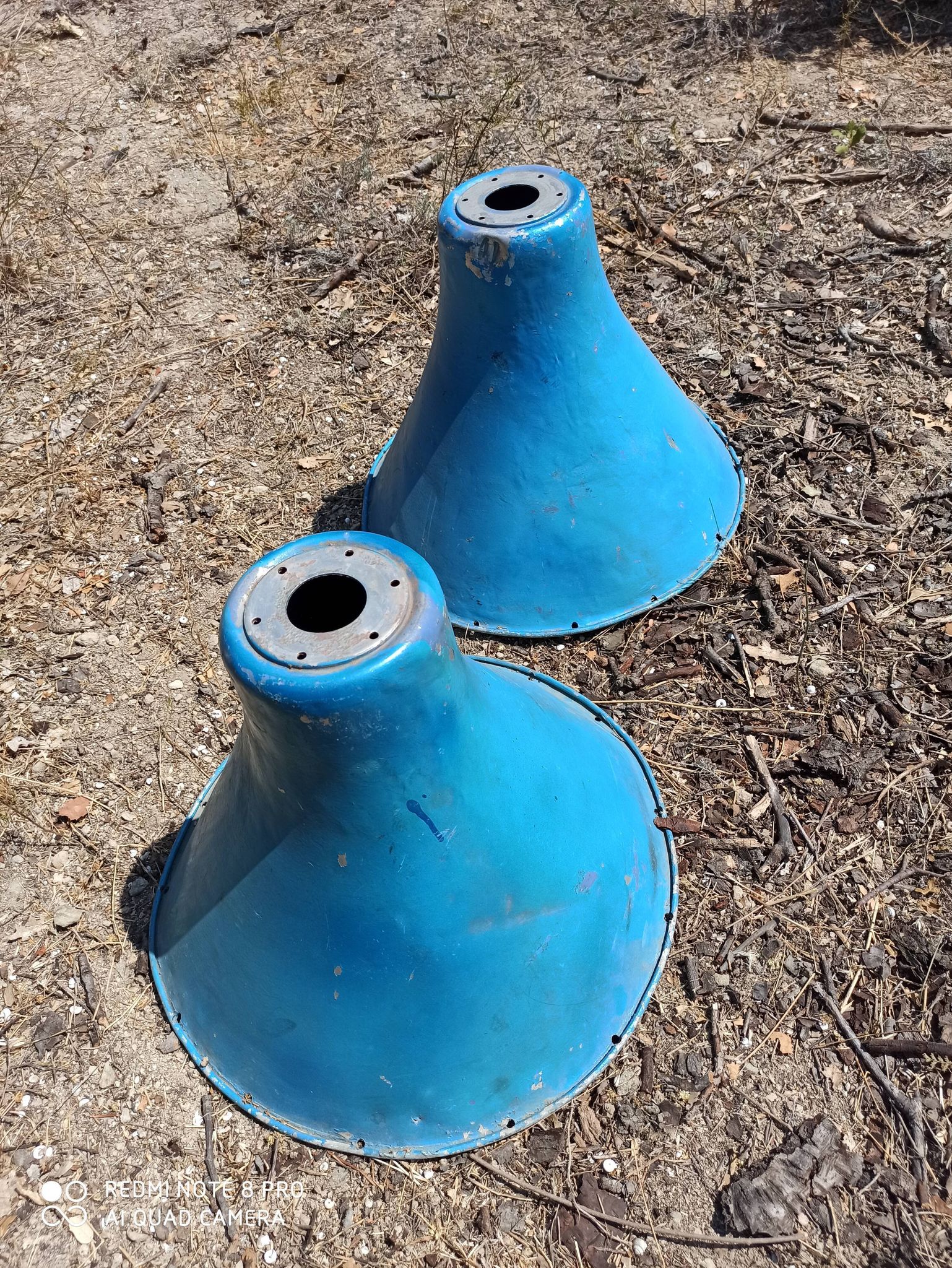 1950s metal light lampshades