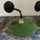 Pair of vintage wall lamps enamelled sheet metal