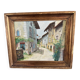 Huile sur bois village provençal