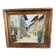 Huile sur bois village provençal