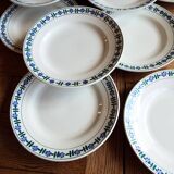 10 assiettes plates Saint Amand