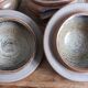Soup bowls covered signed by Jean-Pierre Prud’homme in Puisaye stoneware.