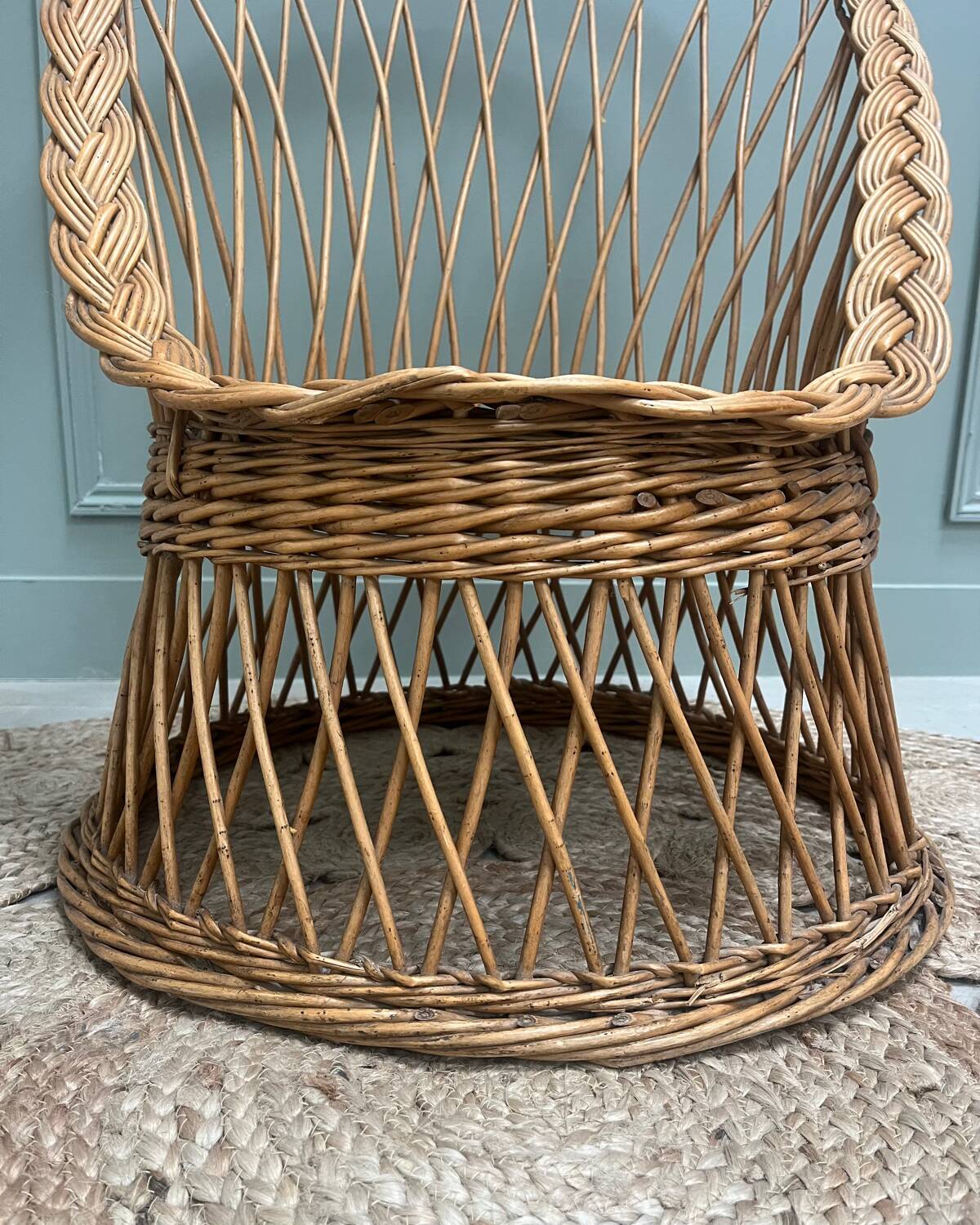 Fauteuil en rotin pour enfants
