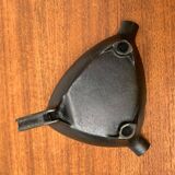 German brass ashtray with cigar cutter, 1950s.