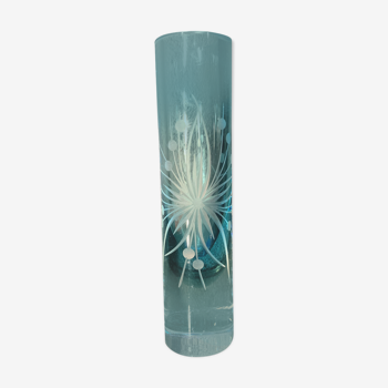 Soliflore, vase en verre gravée 1960