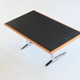 Warren Platner writing desk leather and oak Knoll United States 1970