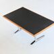 Warren Platner writing desk leather and oak Knoll United States 1970