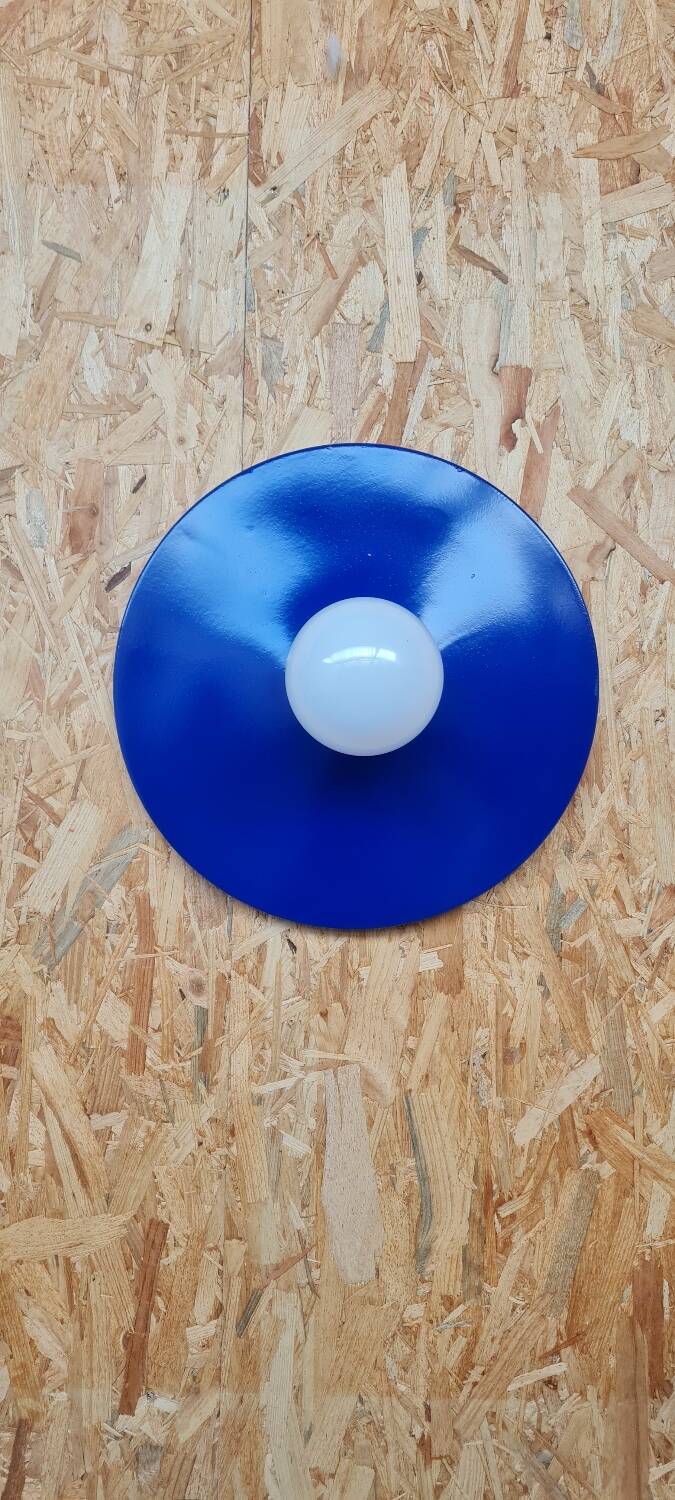 Mid century metal ball wall lamp