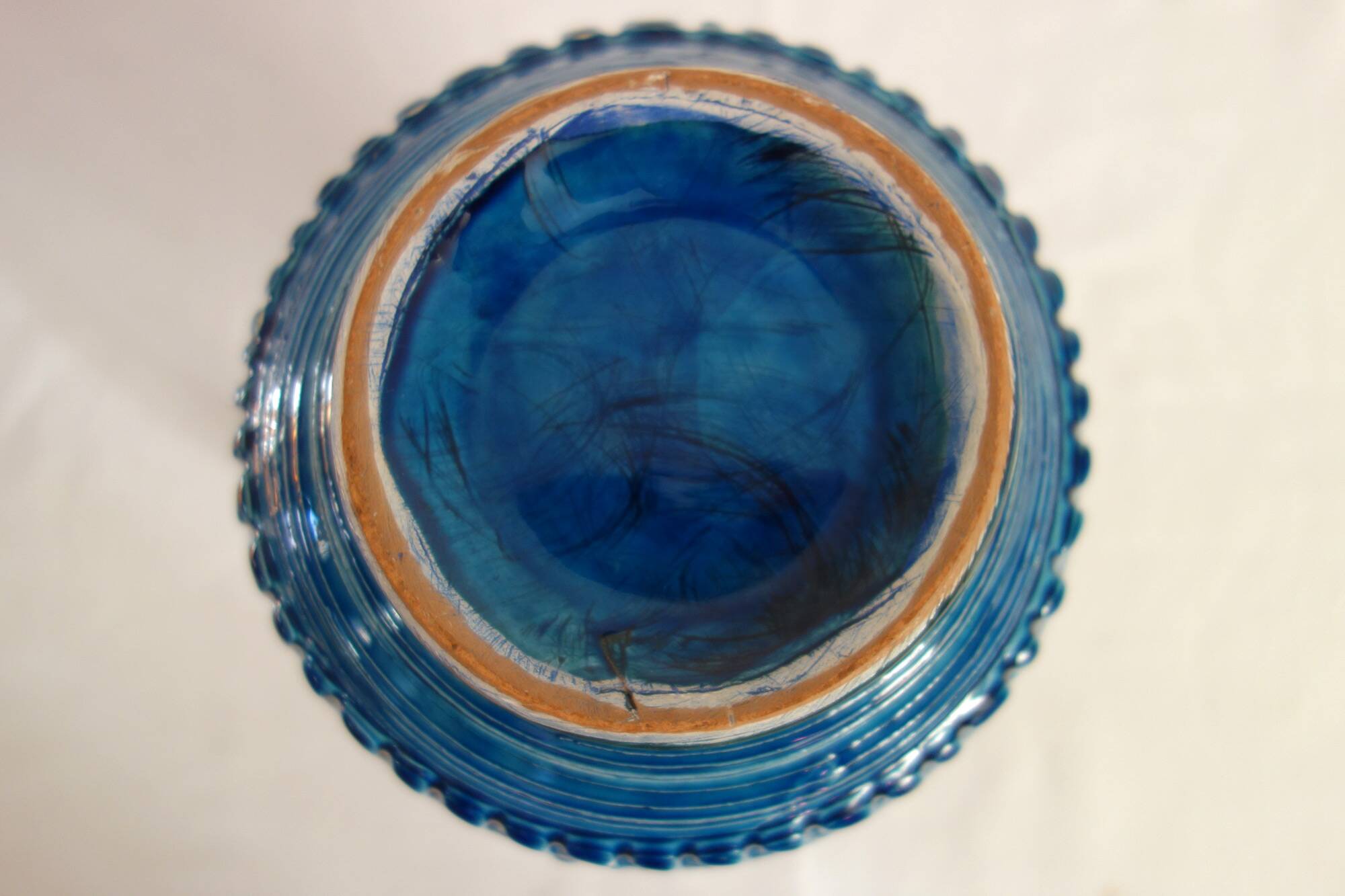 Large vintage Aldo Londi Bitossi ceramic vase pitcher