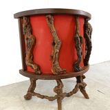 Bar vintage en bois de vigne, 1950