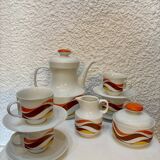 Service à café vintage orange 1970 Winterling