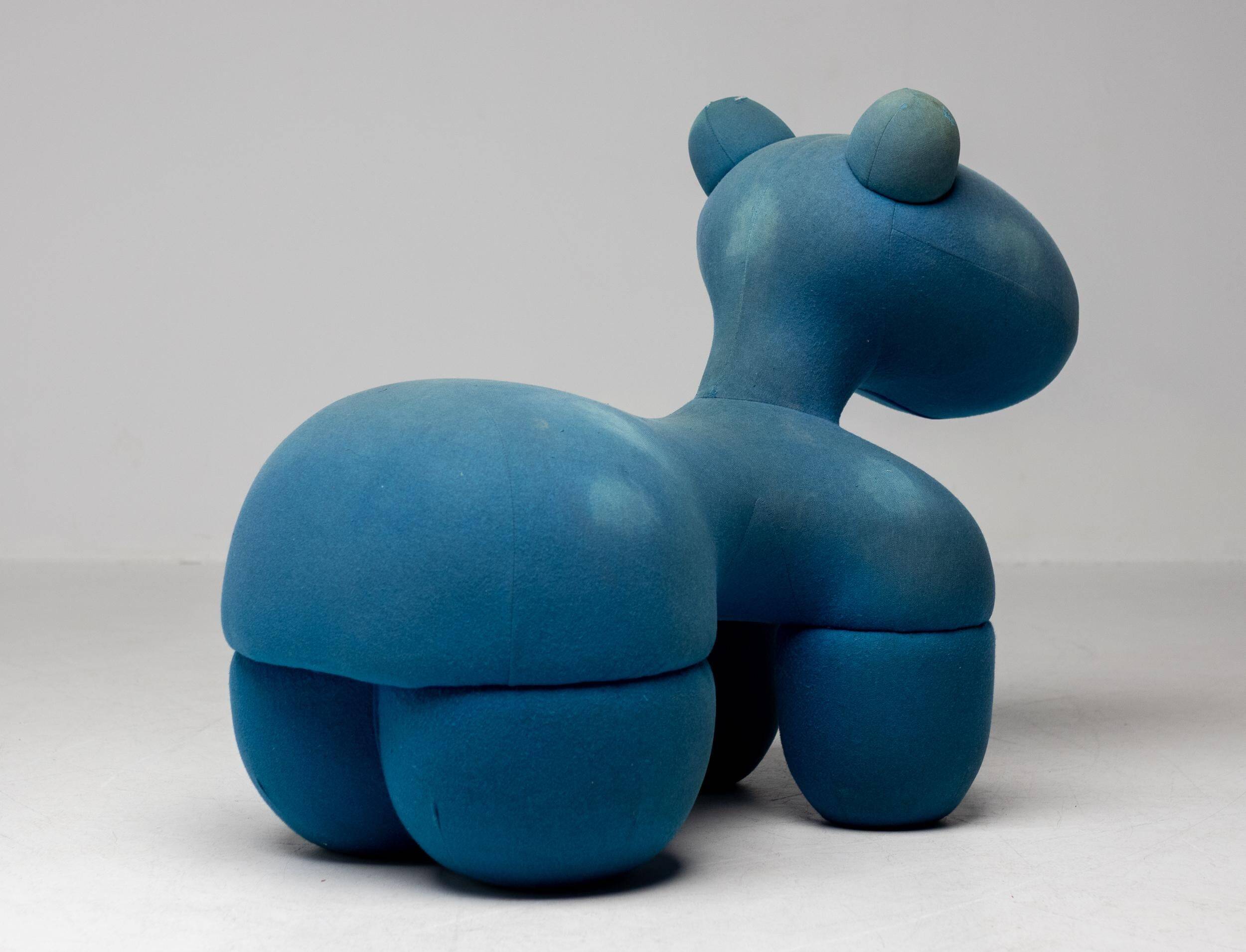Blue Pony chair by Eero Aarnio, mid-century modern.