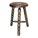 Mid-century design tripod stool, by Charles Dudouyt.