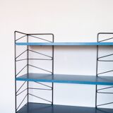 Blue degraded shelf