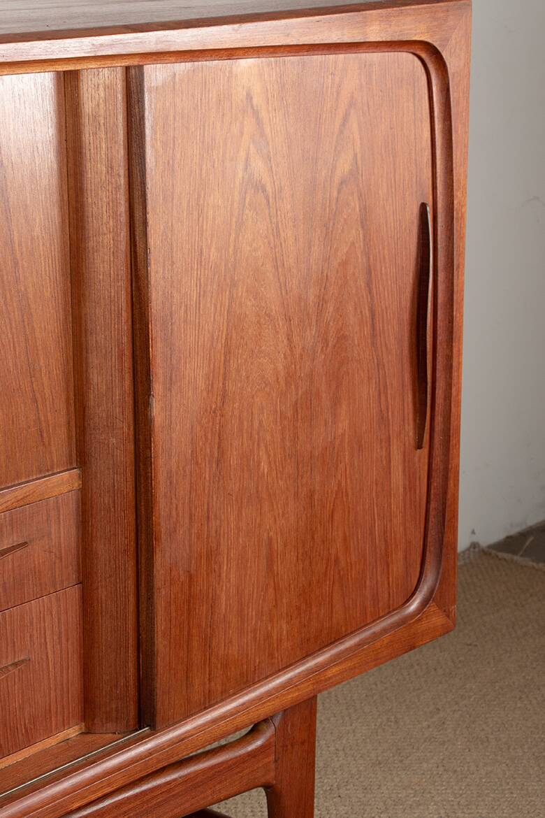 Sideboard, Danish teak Highboard, Ærthoj Jensen and Mølholm Herning 1960